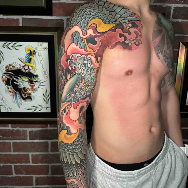 bioorganic tattoo by Sean McCready in Honolulu