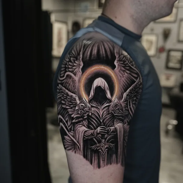 Surrealism tattoo by Sebastian pozo in Raleigh