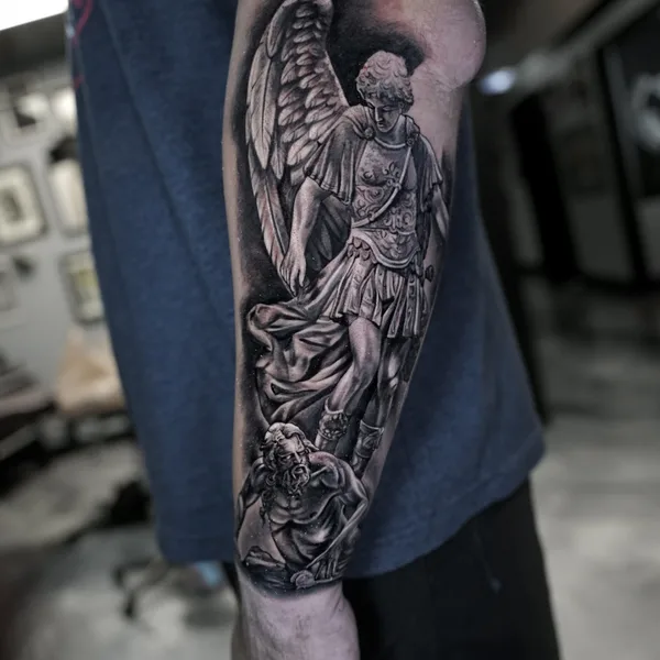 Surrealism tattoo by Sebastian pozo in Raleigh