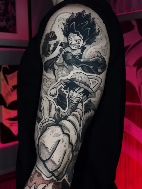 Graphic tattoo by Siinsay in Düsseldorf