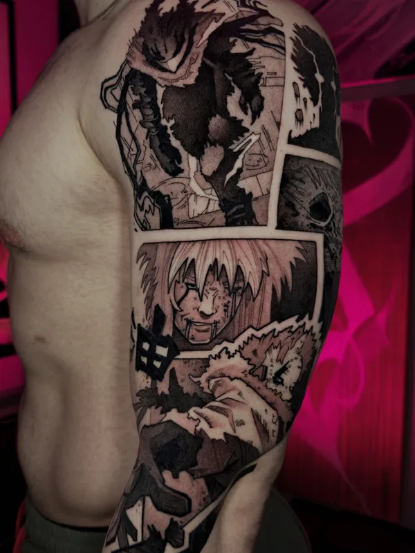 Graphic tattoo by Siinsay in Düsseldorf
