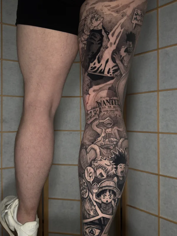 Graphic tattoo by Siinsay in Düsseldorf
