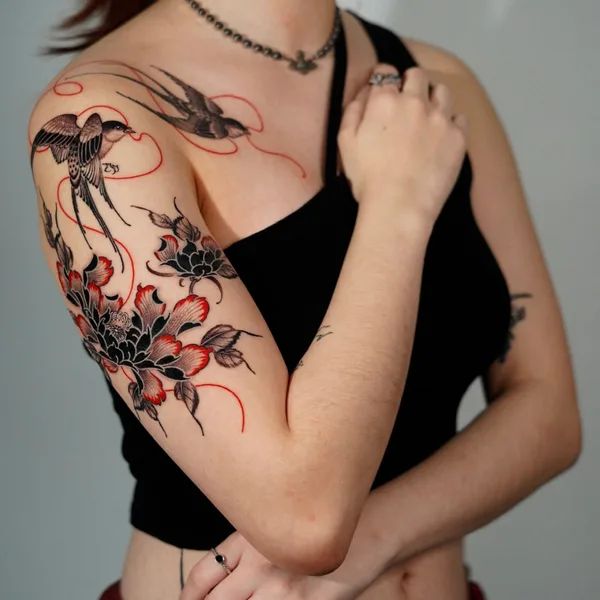 Oriental tattoo by Taena in Seoul