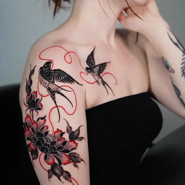 Oriental tattoo by Taena in Seoul