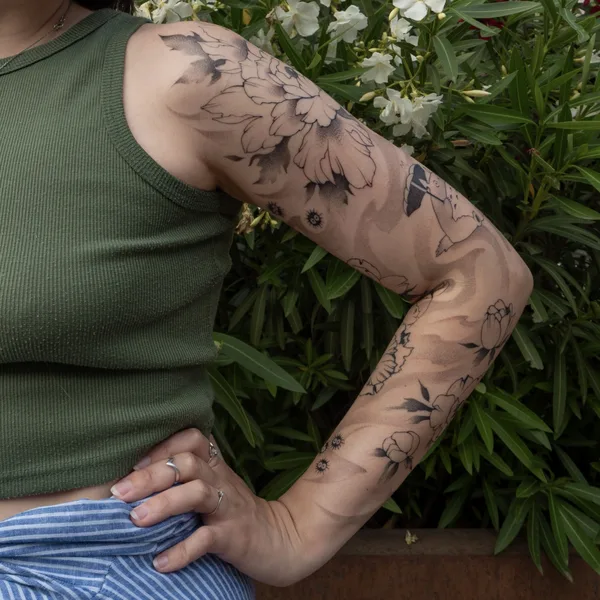 whipshading tattoo by Tais in Белград