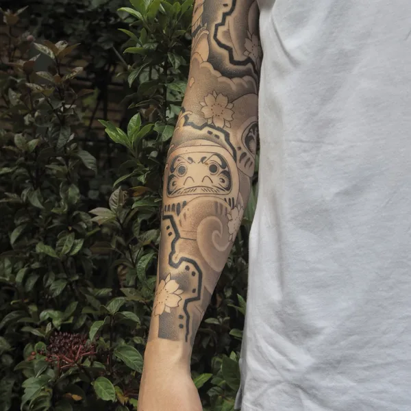 whipshading tattoo by Tais in Белград
