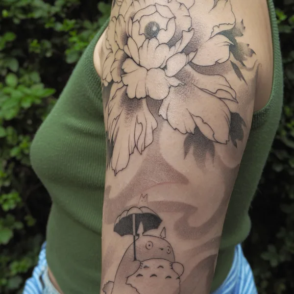 whipshading tattoo by Tais in Белград