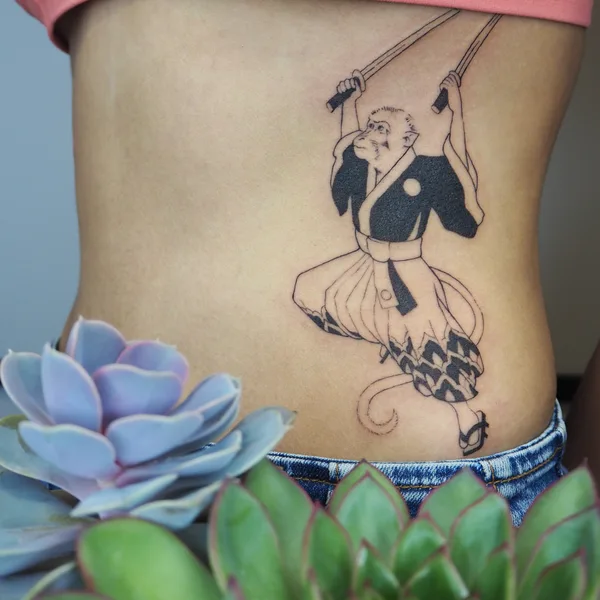 whipshading tattoo by Tais in Белград