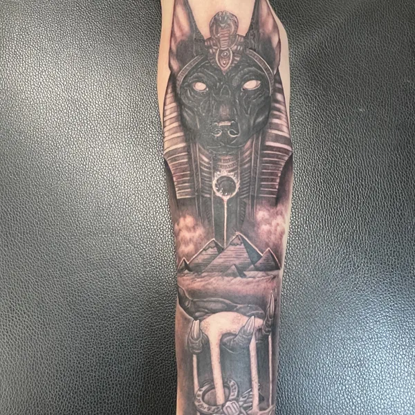 freehand tattoo by Terry Brown in London
