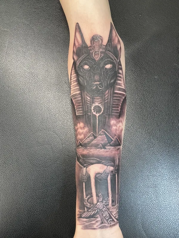freehand tattoo by Terry Brown in London