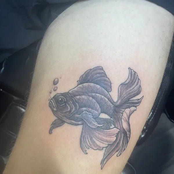 freehand tattoo by Terry Brown in London