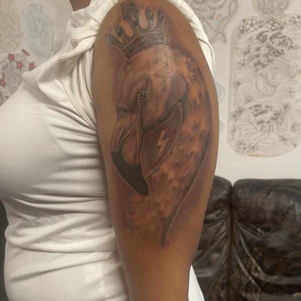 freehand tattoo by Terry Brown in London