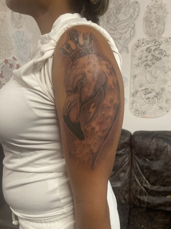freehand tattoo by Terry Brown in London