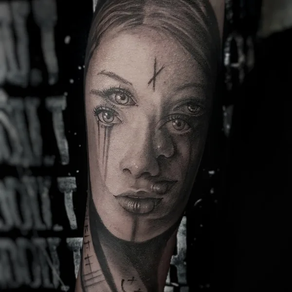 Realism tattoo by Tina Takitosia in Брест