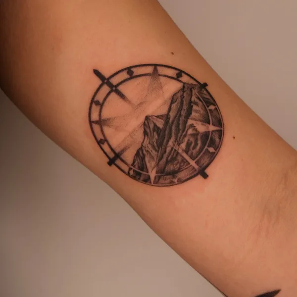 Geometric tattoo by Val  in New York City