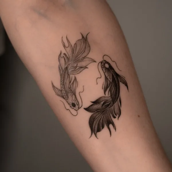 Geometric tattoo by Val  in New York City