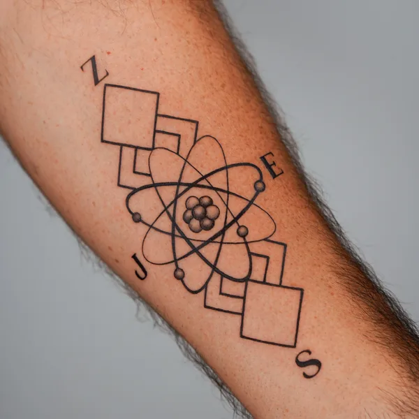 Geometric tattoo by Val  in New York City