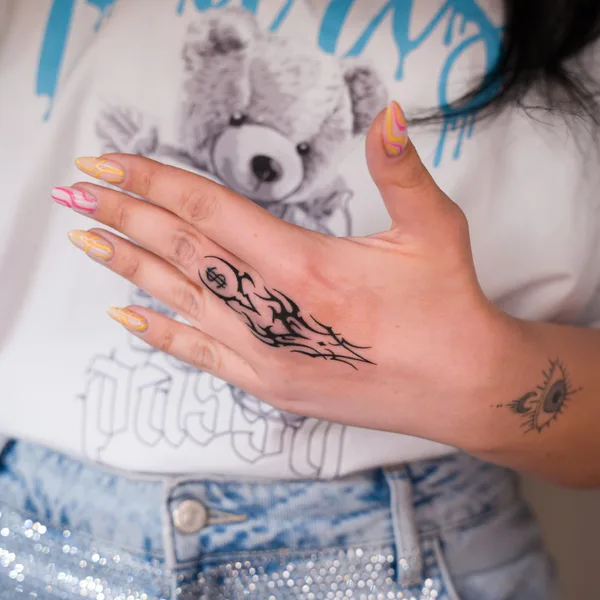 Geometric tattoo by Val  in New York City
