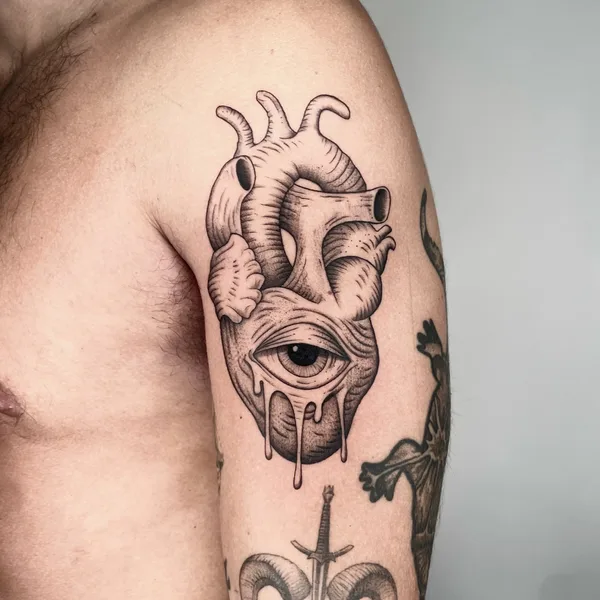 Geometric tattoo by Val  in New York City