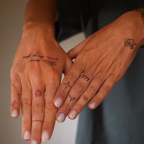 Geometric tattoo by Val  in New York City