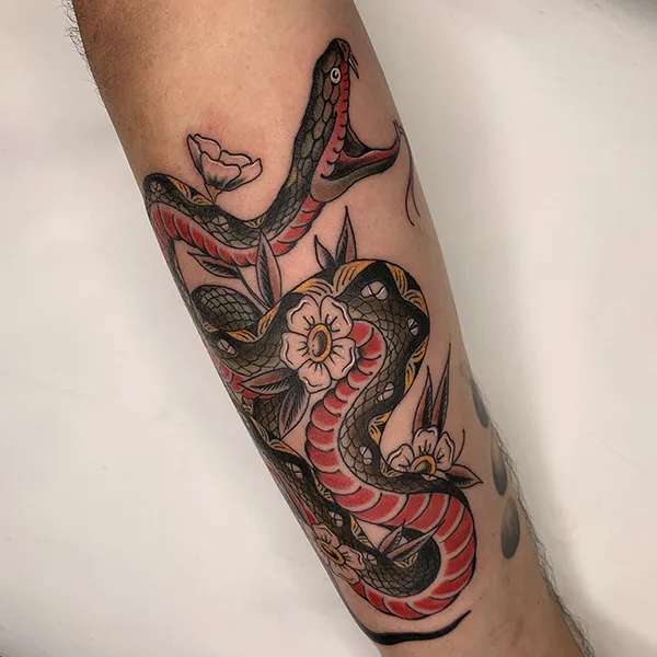 Color tattoo by Valera Pashkov in Lisboa
