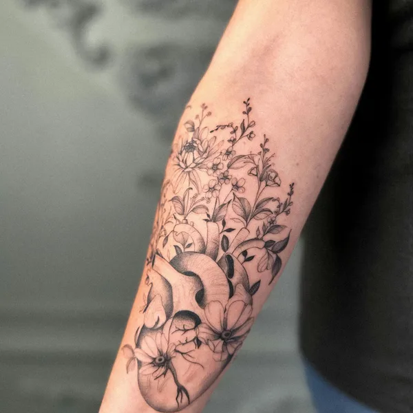 Fine Line tattoo by Vitalina Bender in Leipzig