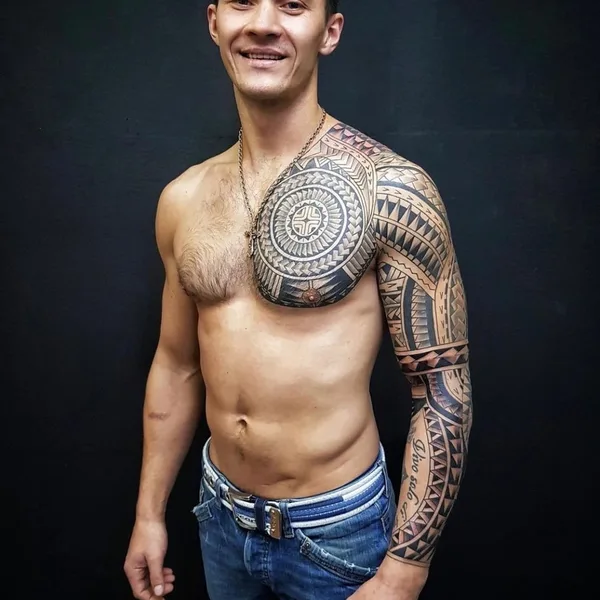 Ornamental tattoo by Александр Дворянов in Moscow