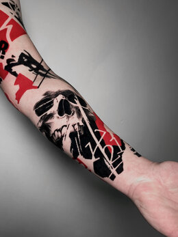 Trashpolka tattoo