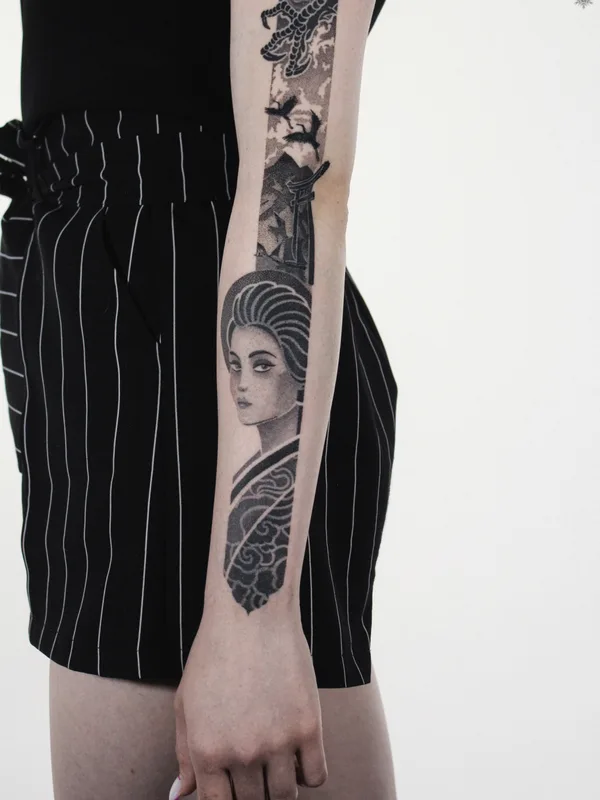black dotwork Tatuagem #85447 | Tatuador Александр Снегин