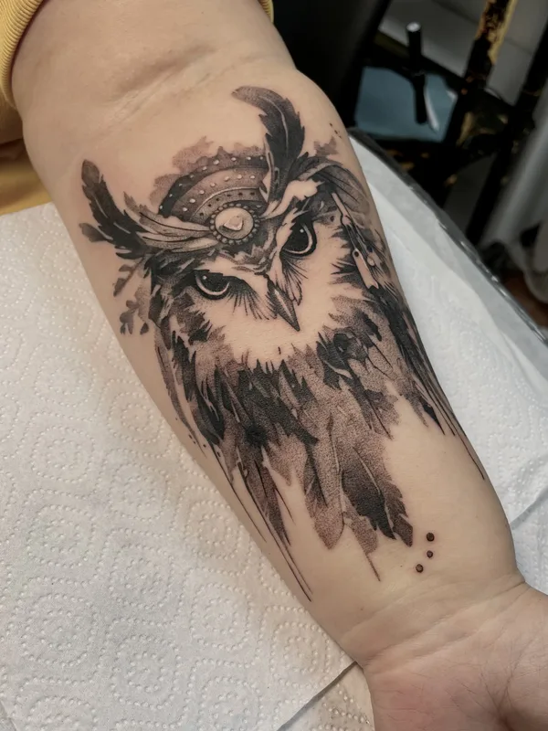 black and grey black and grey татуировка на forearm #88642 | Тату мастер Алексей Воробьев