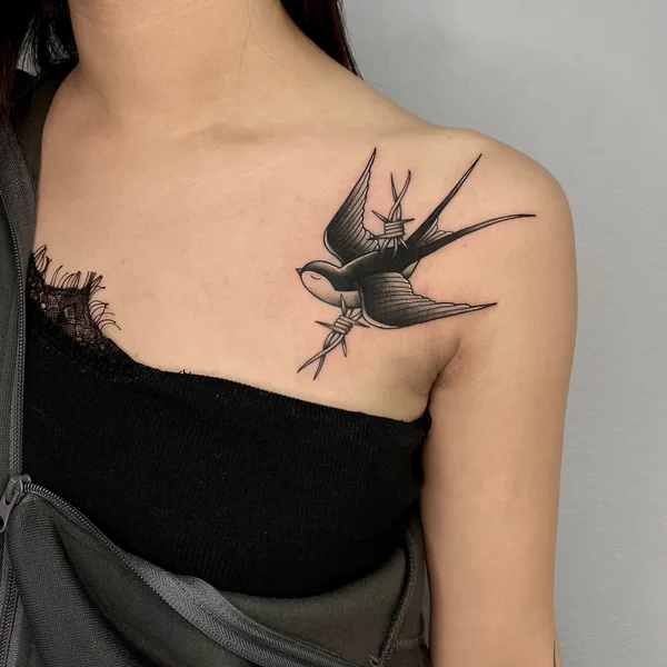 Black tattoo by Алексей Воробьев in Saint Petersburg