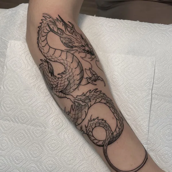 Black tattoo by Алексей Воробьев in Saint Petersburg