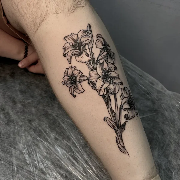 Black tattoo by Алексей Воробьев in Saint Petersburg