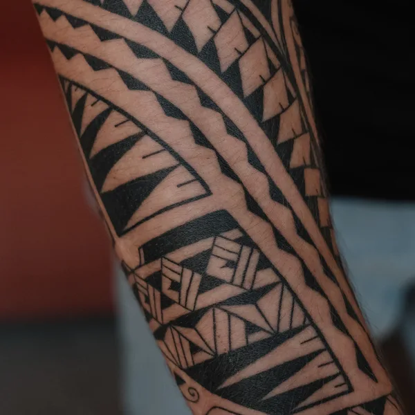 Polynesian tattoo by Анастасия Барченко in Saint Petersburg