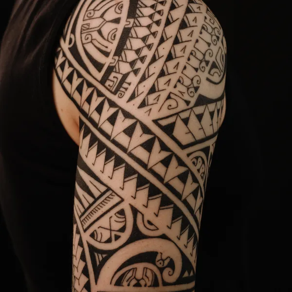Polynesian tattoo by Анастасия Барченко in Saint Petersburg
