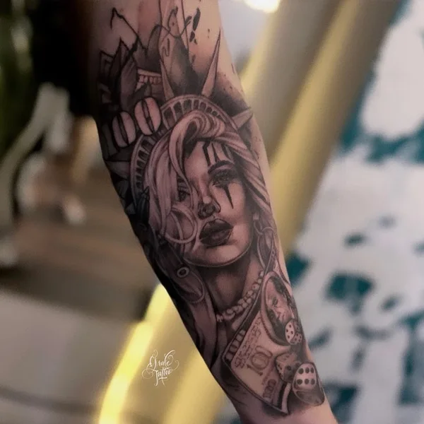 Chicano tattoo by Анастасия GRACE in Moscow