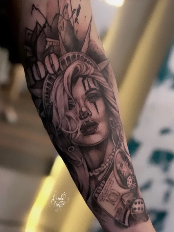 Chicano tattoo by Анастасия GRACE in Moscow