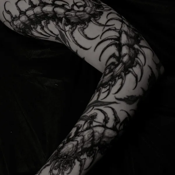 Horror tattoo by Андрей Гримм in Moscow