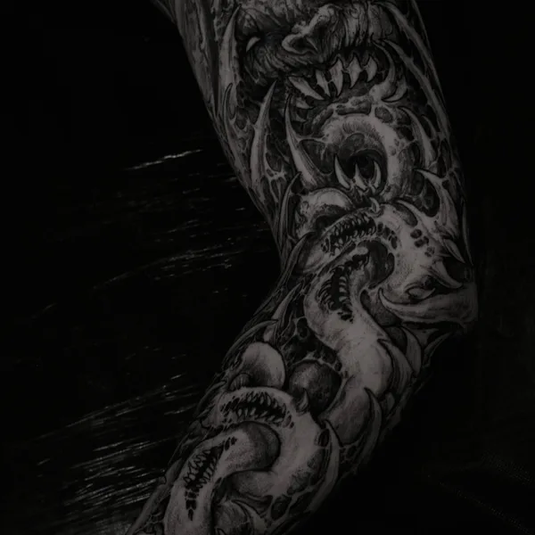 Horror tattoo by Андрей Гримм in Moscow