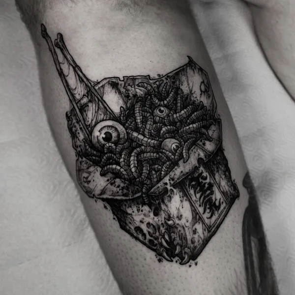 Horror tattoo by Андрей Гримм in Moscow