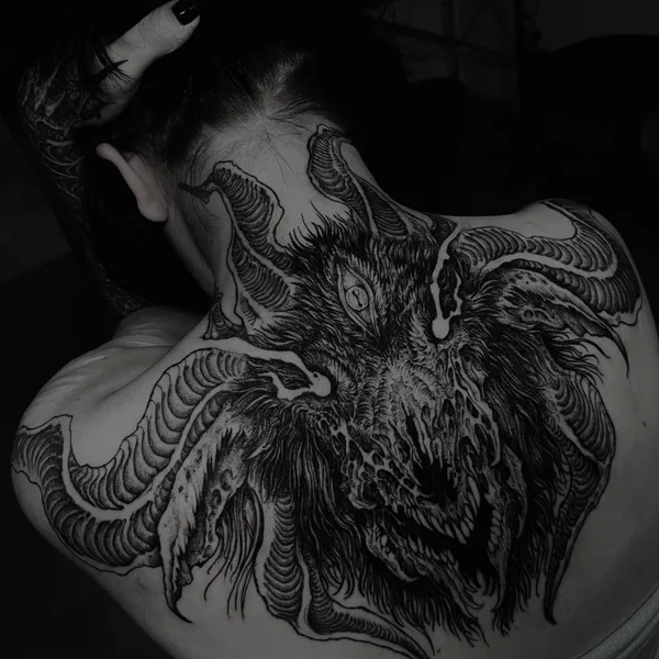 Horror tattoo by Андрей Гримм in Moscow