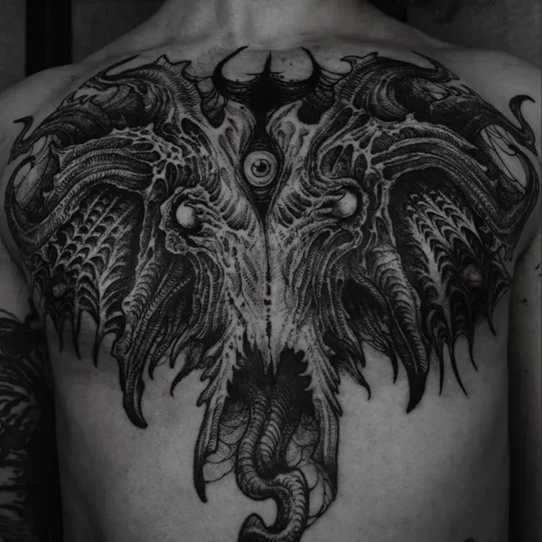 Horror tattoo by Андрей Гримм in Moscow