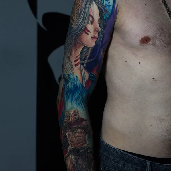 Realism tattoo by Андрей Indigo in Липецк