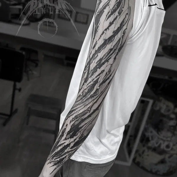 Abstract tattoo by Андрей Подземный in Saint Petersburg