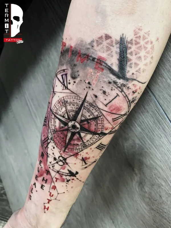 color sketch татуировка на forearm #89173 | Тату мастер Андрей Жуков