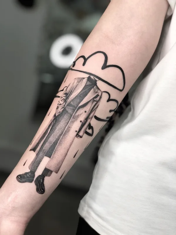 black and grey sketch tattoo auf forearm #86151 | Tätowierer Анна Омут 