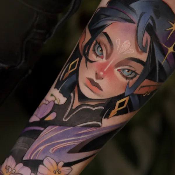 New School tattoo by Анна Рубиросса in Saint Petersburg