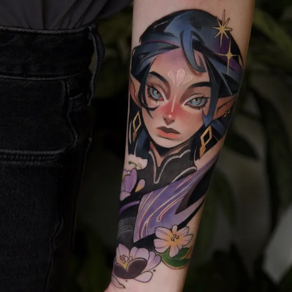 New School tattoo by Анна Рубиросса in Saint Petersburg