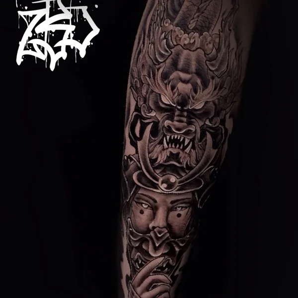 New School tattoo by Антон Дейхин 