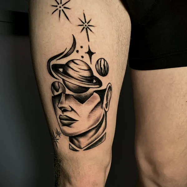 New School tattoo by Антон Дейхин 